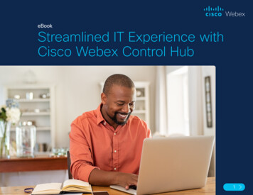 EBook Streamlined IT Experience With Cisco Webex Control Hub