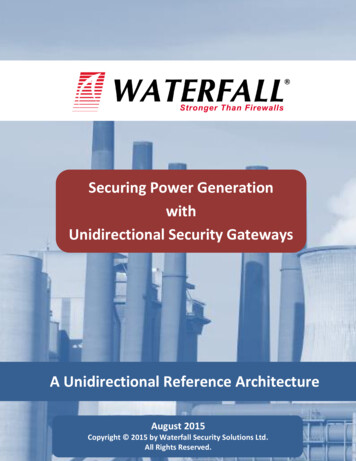 Securing Power Generation With Unidirectional Security Gateways