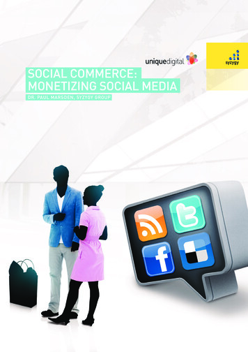 Social Commerce: Monetizing Social Media - Digital Wellbeing