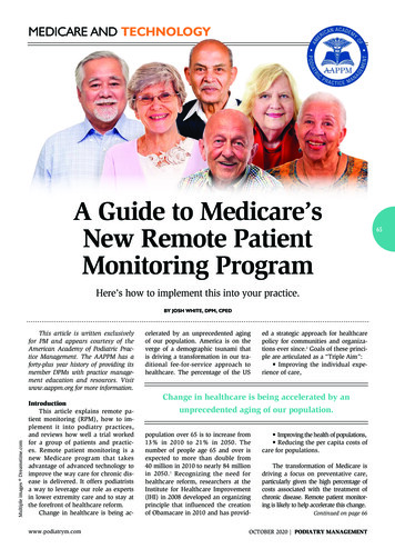 A Guide To Medicare's New Remote Patient Monitoring Program - Podiatry M
