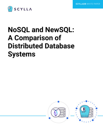 NoSQL And NewSQL: A Comparison Of Distributed Database Systems