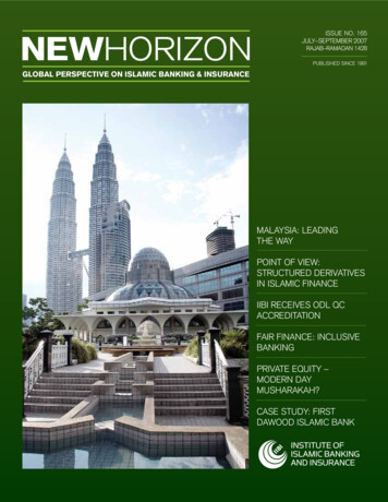 Global Perspective On Islamic Banking & Insurance