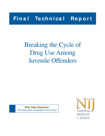 Breaking The Cycle Of Drug Use Among Juvenile Offenders