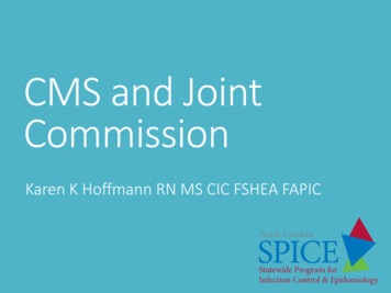 CMS And Joint Commission - Spice.unc.edu
