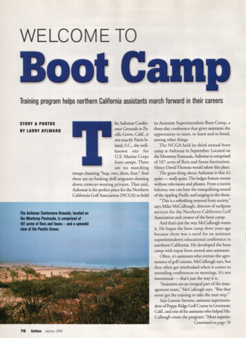 WELCOME TO Boot Camp T - Michigan State University