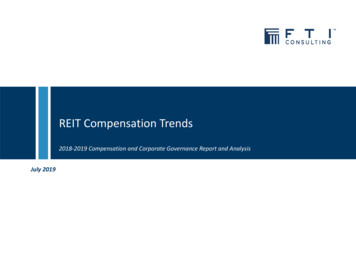 REIT Compensation Trends - FTI Consulting