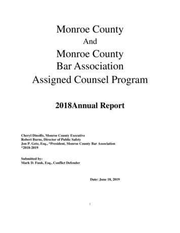 Monroe County Bar Association Assigned Counsel Program
