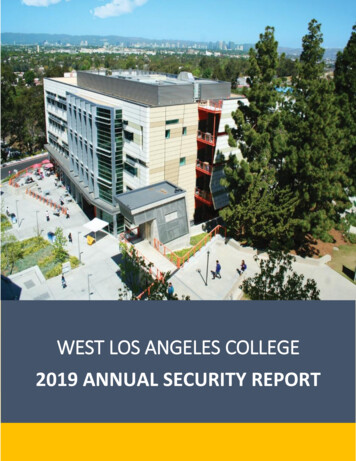 2019 ANNUAL SECURITY REPORT - Wlac.edu