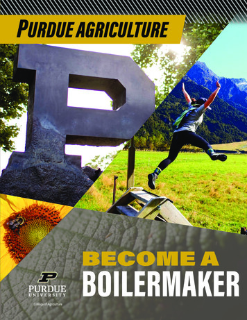 Purdue Agriculture; Become A Boilermaker - Purdue University