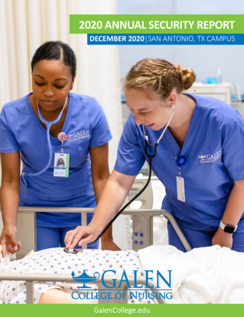 DECEMBER 2020 SAN ANTONIO, TX CAMPUS - Galen College Of Nursing
