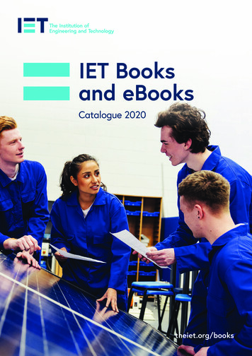 IET Books And EBooks - Institution Of Engineering And Technology