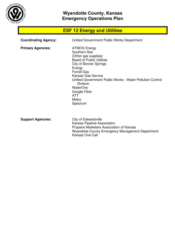 Wyandotte County, Kansas Emergency Operations Plan ESF 12 Energy And .