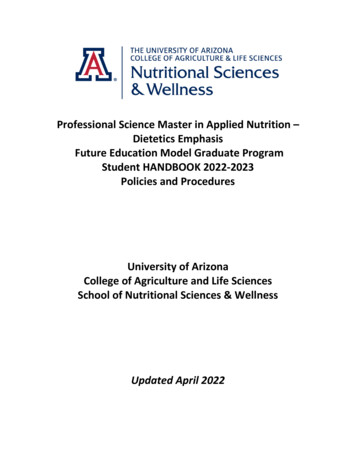 Professional Science Master In Applied Nutrition