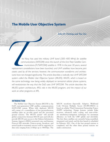 The Mobile User Objective System - Jhuapl.edu