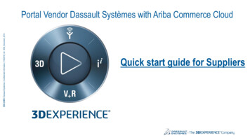 Portal Vendor Dassault Systèmes With Ariba Commerce Cloud
