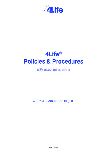 4Life Policies & Procedures