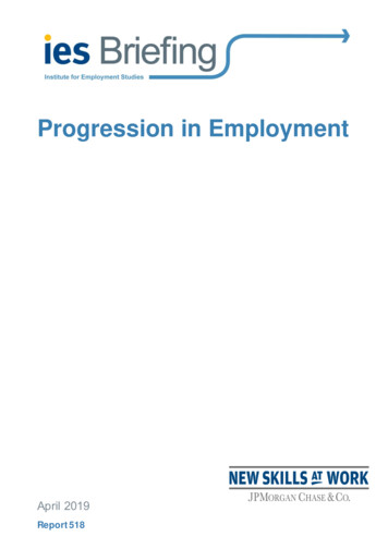 Progression In Employment