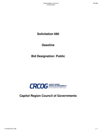 Solicitation 680 Gasoline Bid Designation: Public