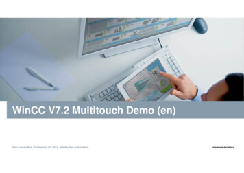 WinCC V7.2 Multitouch Demo (en) - Siemens