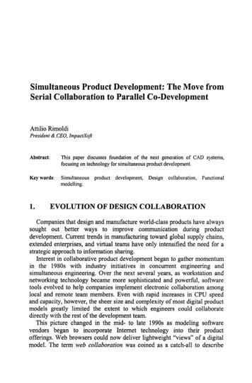 Simultaneous Product Development: The Move From Serial Collaboration To .