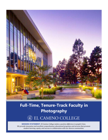 Full-Time, Tenure-Track Faculty In Photography - El Camino College