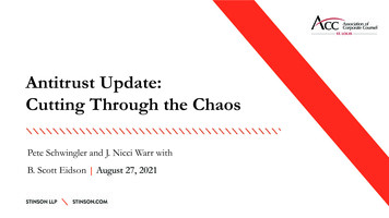 Antitrust Update: Cutting Through The Chaos - ACC