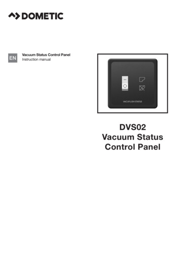 DVS02 Vacuum Status Control Panel - Dometic