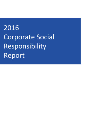 2016 Corporate Social Responsibility Report - Admiral Group