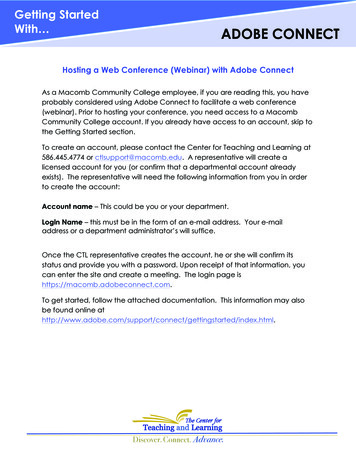 Hosting A Web Conference (Webinar) With Adobe Connect