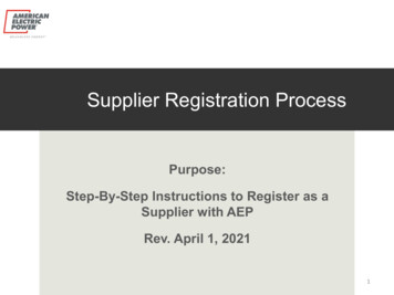 Supplier Registration Process - Appalachian Power