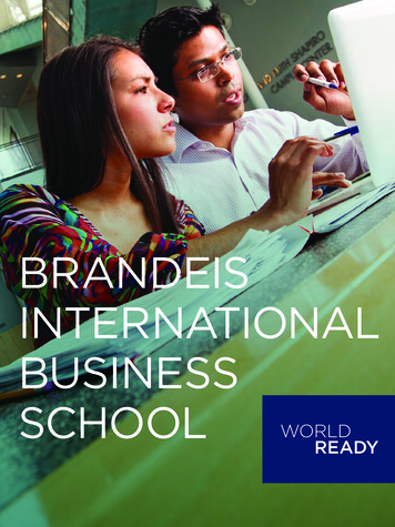 Brandeis International Business School Brochure