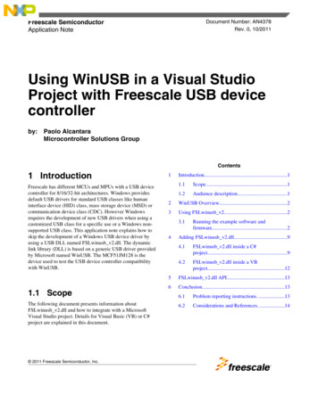 Using WinUSB With MCU Integrating USB Device Controller - NXP