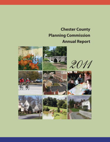 Chester County Planning Commission Annual Report 2011