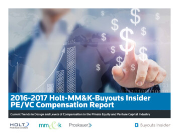 2016-2017 Holt-MM&K-Buyouts Insider PE/VC Compensation Report