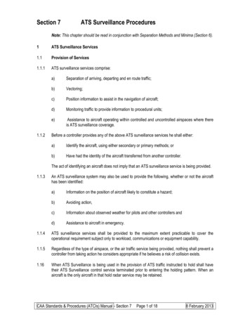 Section 7 ATS Surveillance Procedures - South African Civil Aviation .