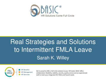 Real Strategies And Solutions To Intermittent FMLA Leave