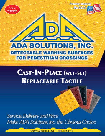 Proudly Made In The U.S.A. Warranty - ADA SOLUTIONS