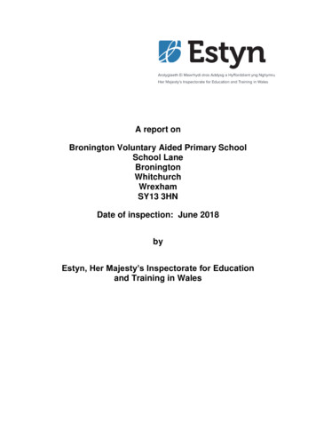 A Report On School Lane SY13 3HN - Estyn.gov.wales