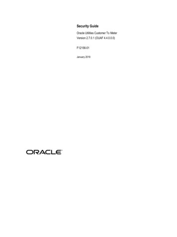 C2M Security Guide V2 7 0 1 - Oracle