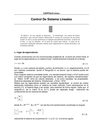 Control De Sistema Lineales - UNAM