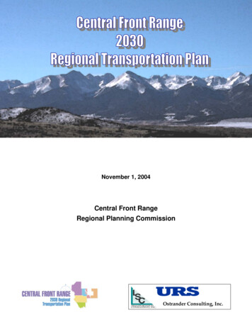 Central Front Range Regional Planning Commission
