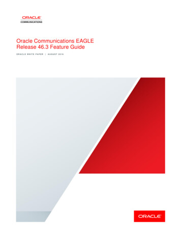 Oracle Communications EAGLE Release 46.3 Feature Guide