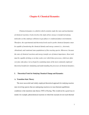 Chapter 8. Chemical Dynamics