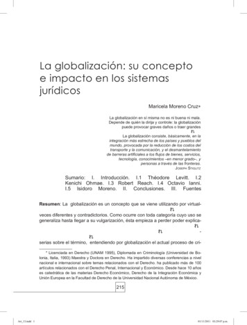 La Globalización: Su Concepto E Impacto En Los Sistemas Jurídicos