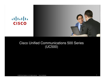Cisco Unified Communications 500 Series (UC500)