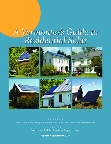 A Vermonter's Guide To Residential Solar Residential Solar