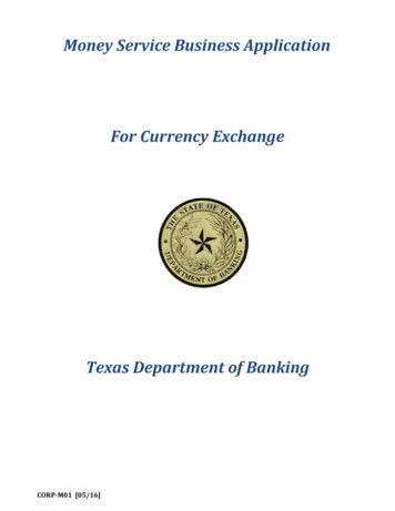 Texas Department Of Banking