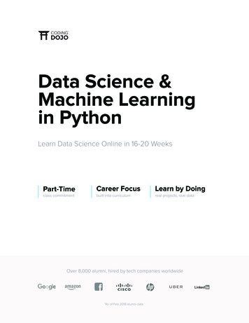 Data Science & Machine Learning In Python - Coding Dojo