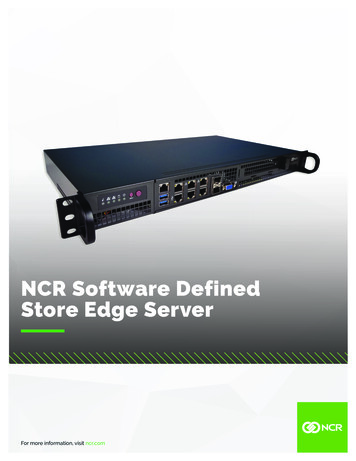 NCR Software Defined Store Edge Server