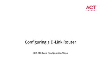 Configuring A D-Link Router - Actcorp